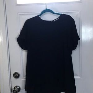 DR2 Women’s top Black NWT SZ Large short sleeve
